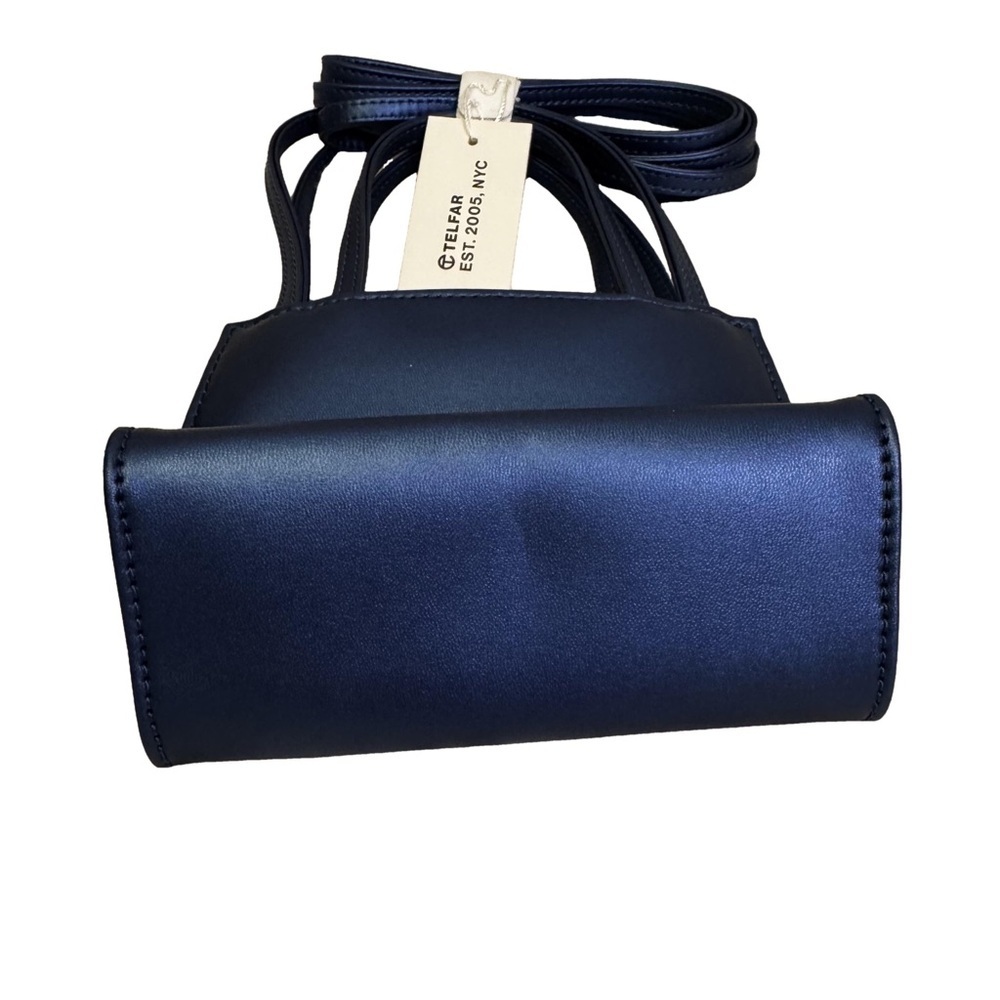 Telfar Cobalt Blue Small Shopping Bag NWT Double Straps Handles and Crossbody - Picture 8 of 11